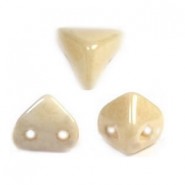 Les perles par Puca® Super-kheops beads Opaque Beige Ceramic Look 03000/14413